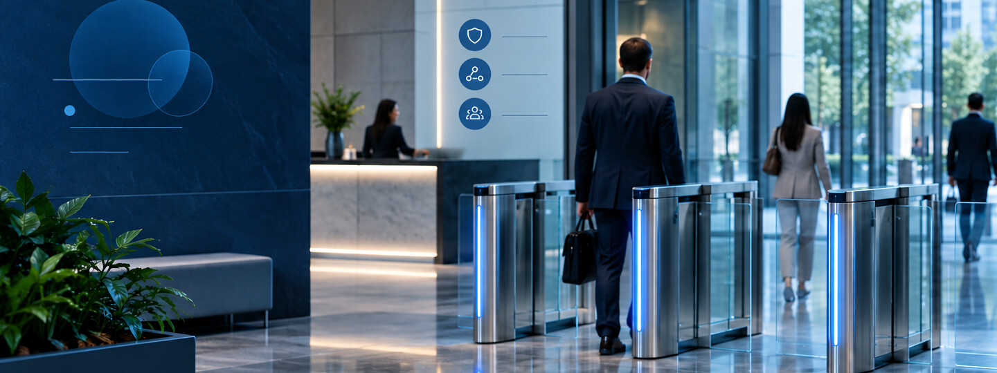 Self-service kiosk and access services in a public airport environment
